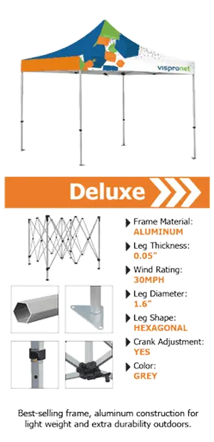 custom 10x10 deluxe canopy