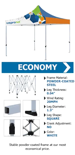 custom 10x10 economy tent