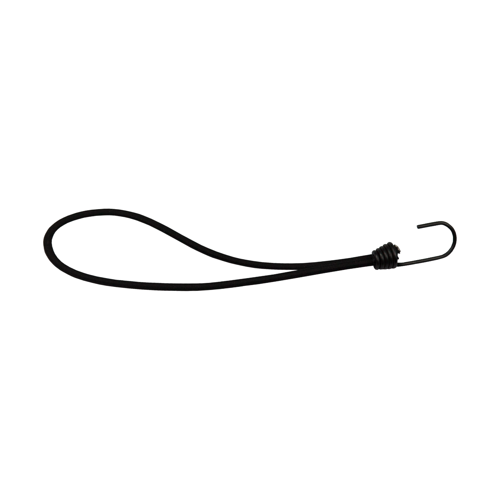 Black Bungee Cord Loop with Metal Hook Tex Visions