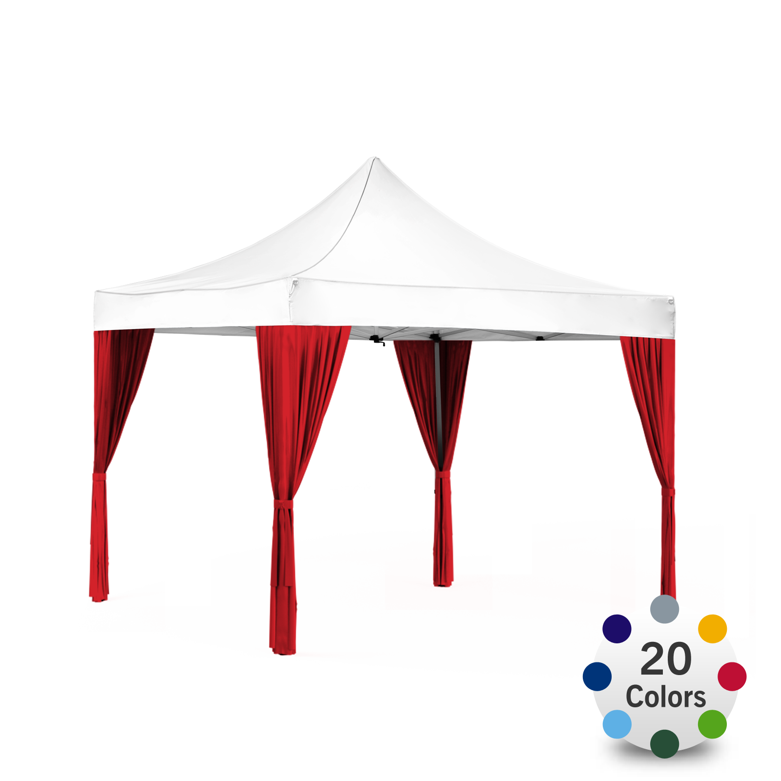 Decorative Curtains For Ez Up Advertising Tent